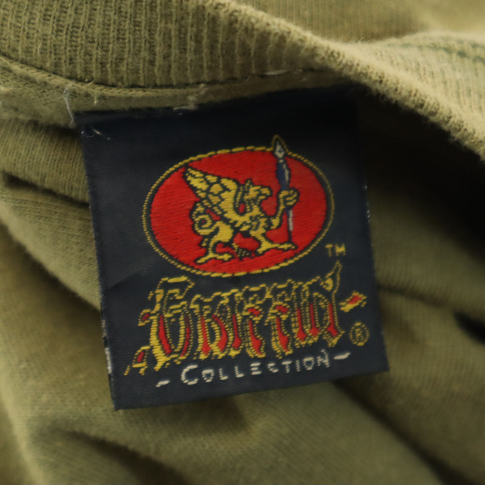 グリフィン 90s オールド 半袖 Tシャツ カーキ系 GRIFFIN メンズ