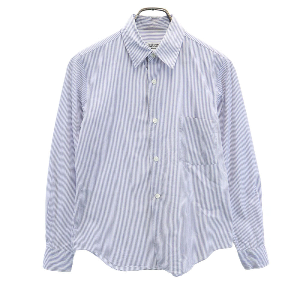 ローブドシャンブル コムデギャルソン 90s 1997年 日本製 オールド ストライプ柄 長袖 シャツ S ホワイト 他 robe de chambre COMME des GARCONS メンズ