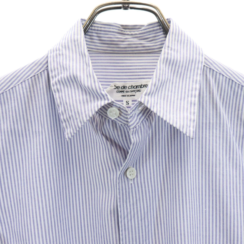 ローブドシャンブル コムデギャルソン 90s 1997年 日本製 オールド ストライプ柄 長袖 シャツ S ホワイト 他 robe de chambre COMME des GARCONS メンズ