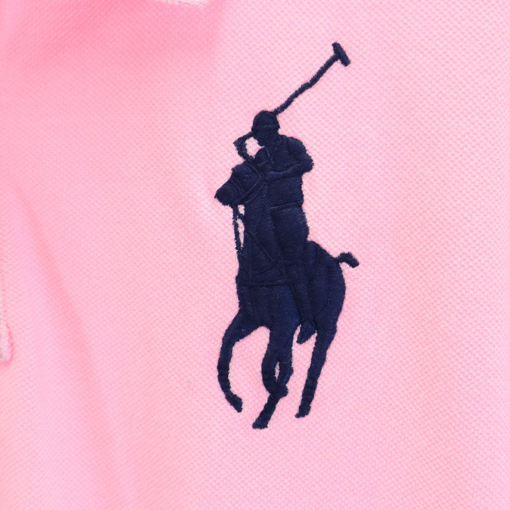 ポロラルフローレン ビッグポニー 半袖 ポロシャツ XL（18-20） ピンク POLO RALPH LAUREN 鹿の子地 キッズ