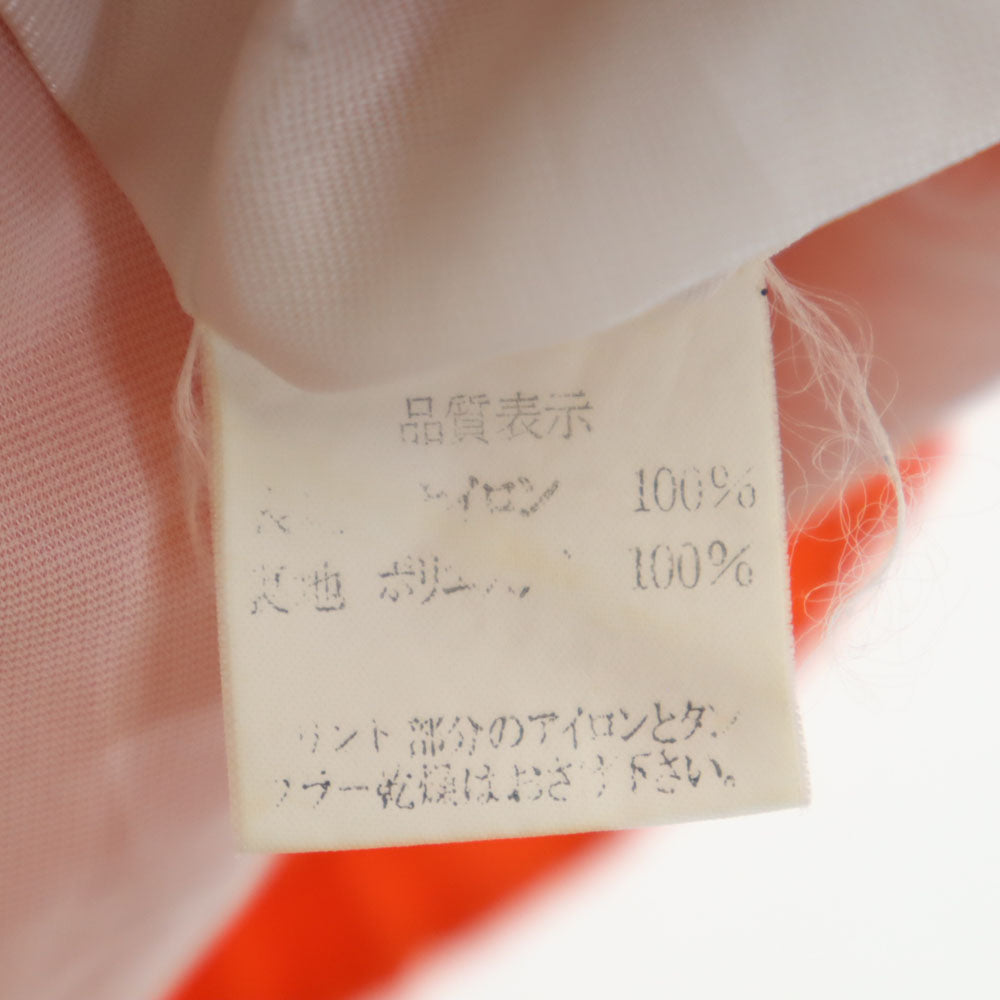 80s 教師びんびん物語 日本製 ナイロン ヴィンテージ プリント コーチジャケット オレンジ メンズ