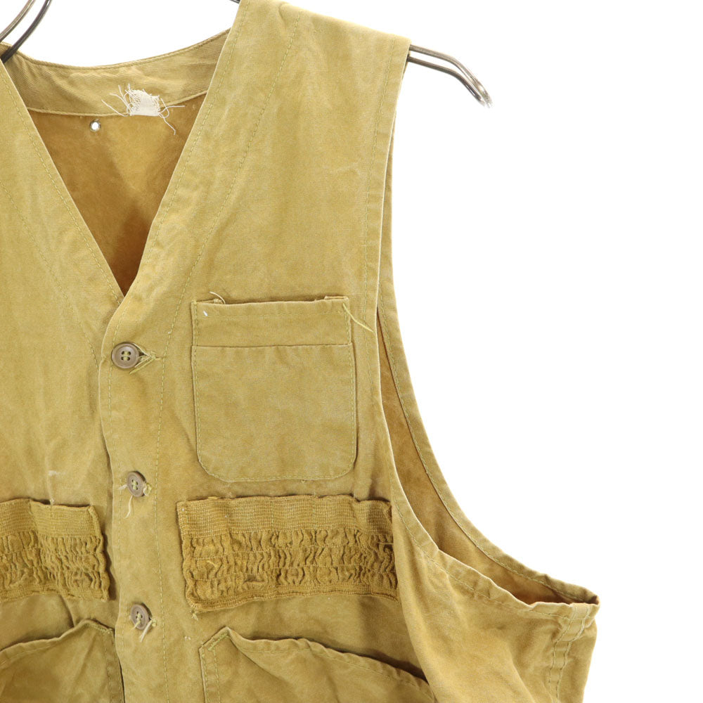 VINTAGE ヴィンテージ 40s 50s ハンティング ベスト イエロー系 メンズ