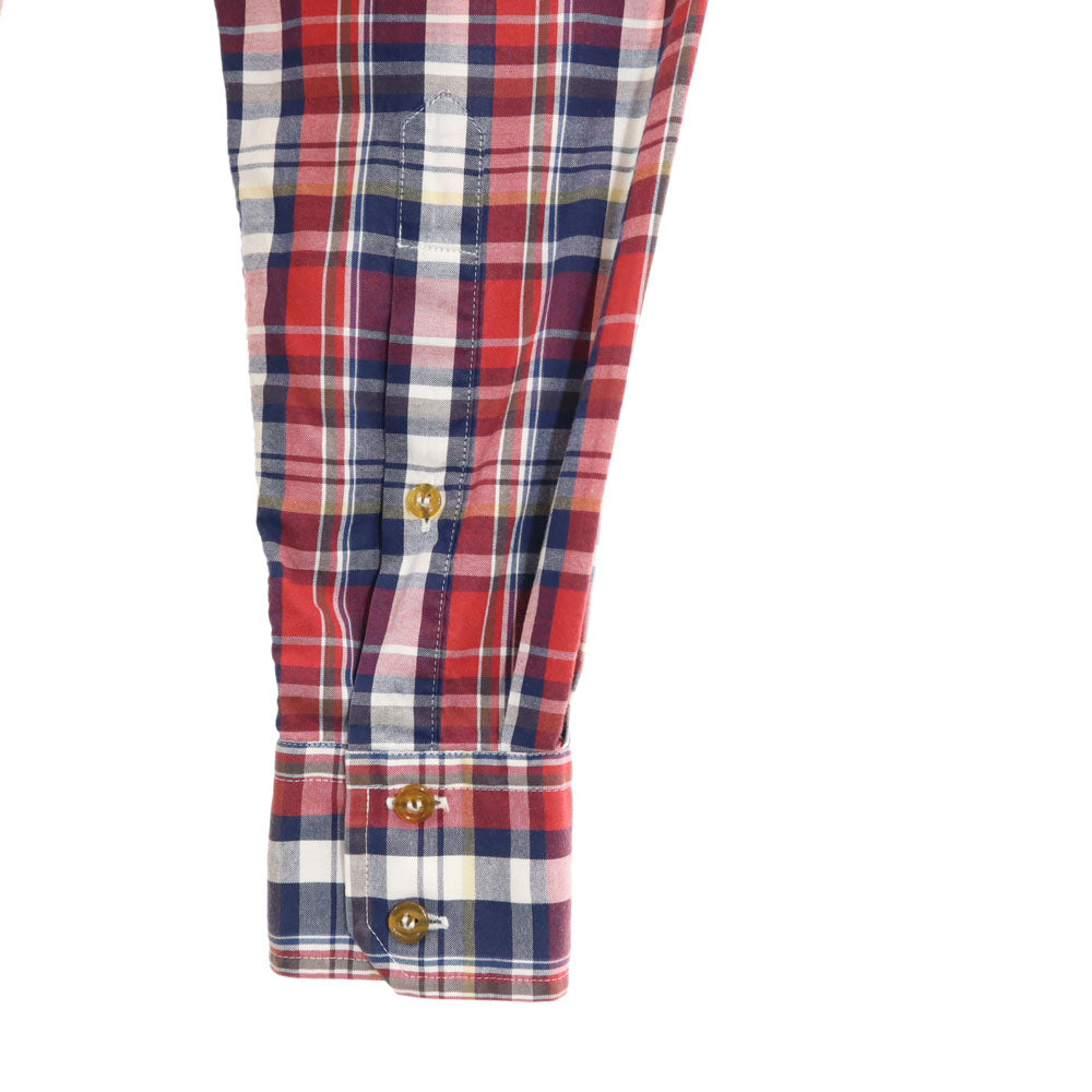 Vivienne WestwoodMAN ヴィヴィアンウエストウッドマン 日本製 長袖 チェックシャツ 44 レッド系 メンズ