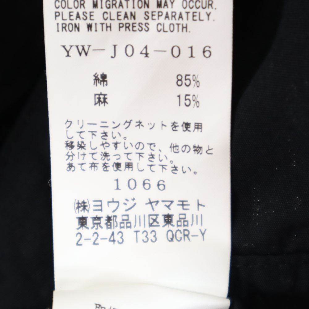 ワイズ 日本製 リネンブレンド テーラードジャケット 2 ブラック Y's レディース