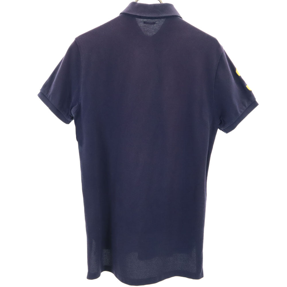 POLO RALPH LAUREN ポロラルフローレン 半袖 ポロシャツ S ネイビー 鹿の子 CUSTOM FIT メンズ