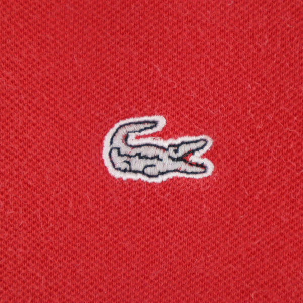 ラコステ 日本製 半袖 ポロシャツ 2 レッド系 LACOSTE 鹿の子 メンズ