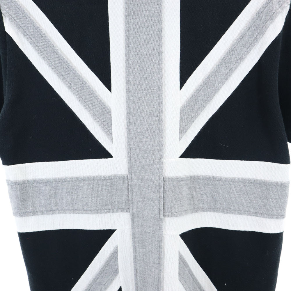 アベイシングエイプ 日本製 半袖 ポロシャツ S ブラック A BATHING APE 鹿の子 ユニオンジャック メンズ