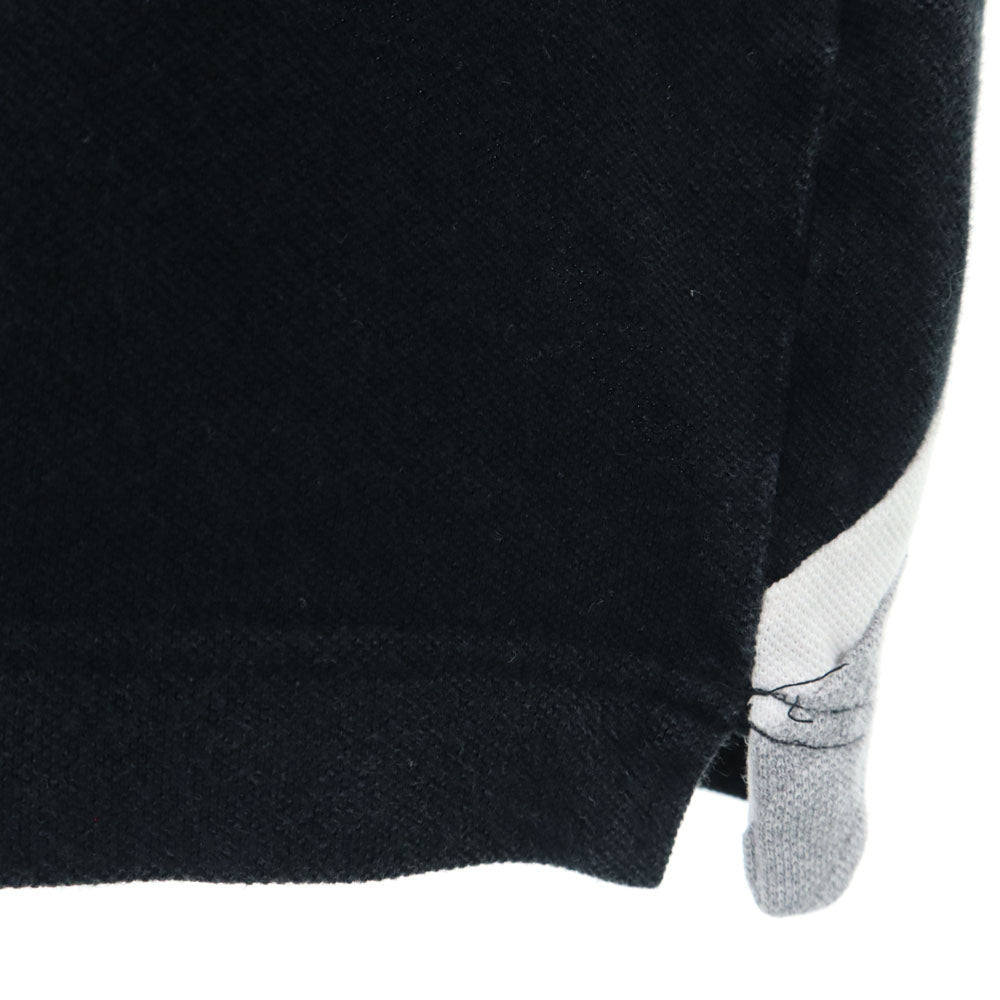 アベイシングエイプ 日本製 半袖 ポロシャツ S ブラック A BATHING APE 鹿の子 ユニオンジャック メンズ