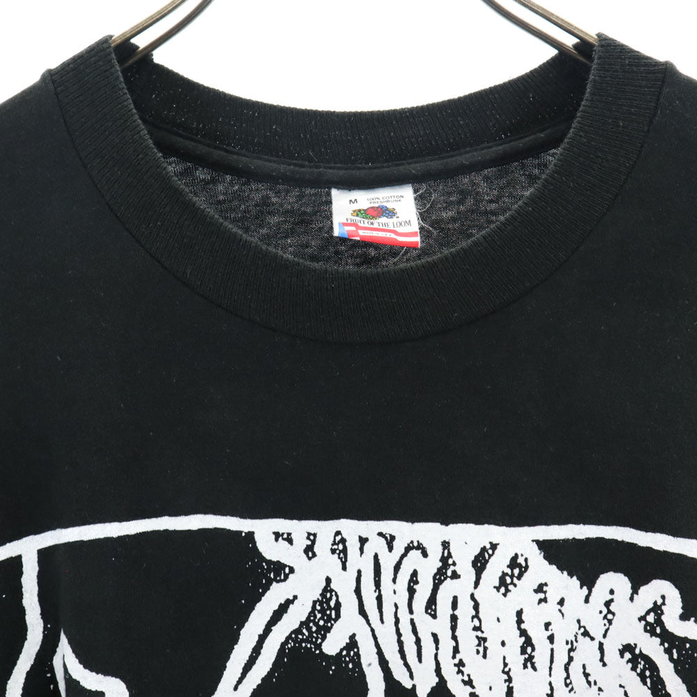 FRUIT OF THE LOOM フルーツオブザルーム 80s USA製 ヴィンテージ 半袖 Tシャツ M 黒 メンズ