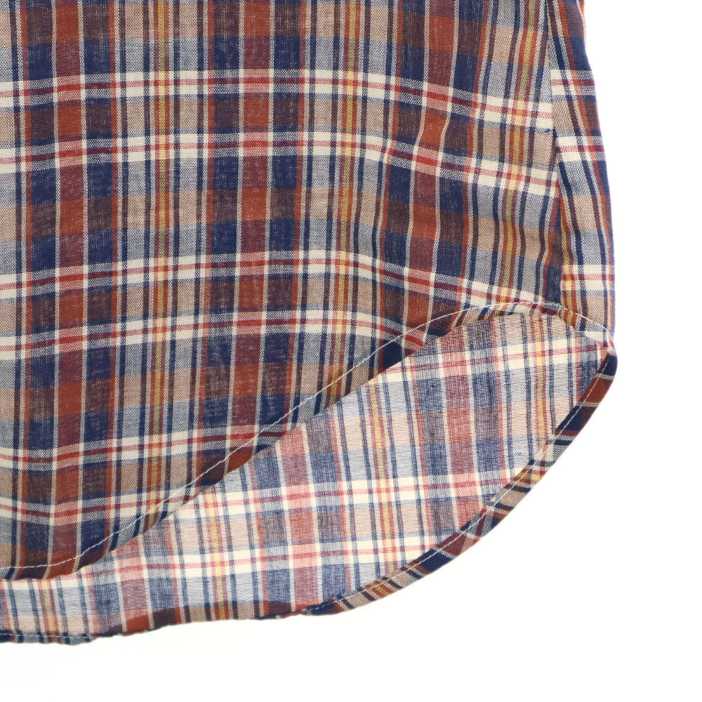 ジェーシーペニー 80s ヴィンテージ 長袖 チェックシャツ L レッド 他 JC PENNEY ガーゼ生地 メンズ