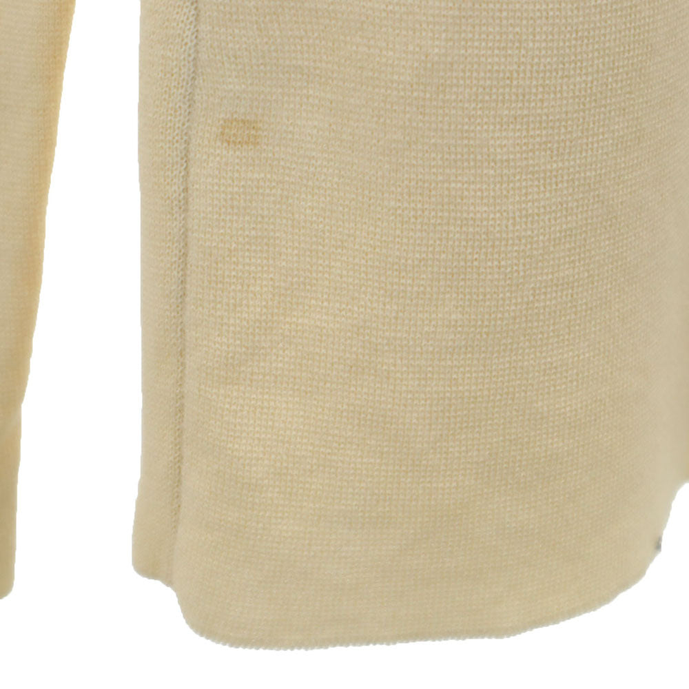 サルヴァトーレフェラガモ イタリア製 コットン ニットジャケット S アイボリー系 Salvatore Ferragamo レディース