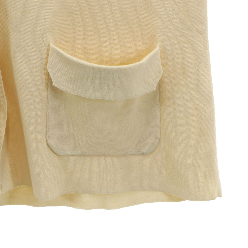 サルヴァトーレフェラガモ イタリア製 コットン ニットジャケット S アイボリー系 Salvatore Ferragamo レディース