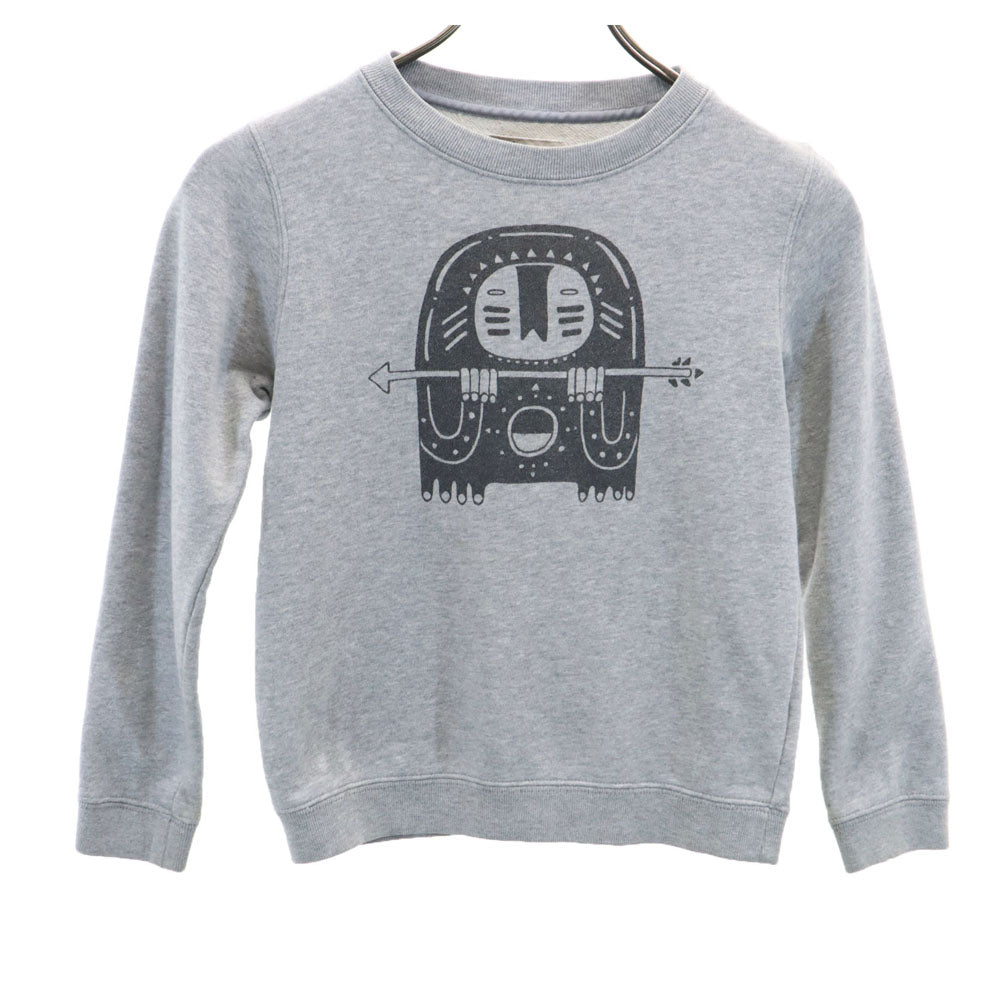 ACNE アクネ プリント 長袖 スウェット トレーナー 6 グレー キッズ