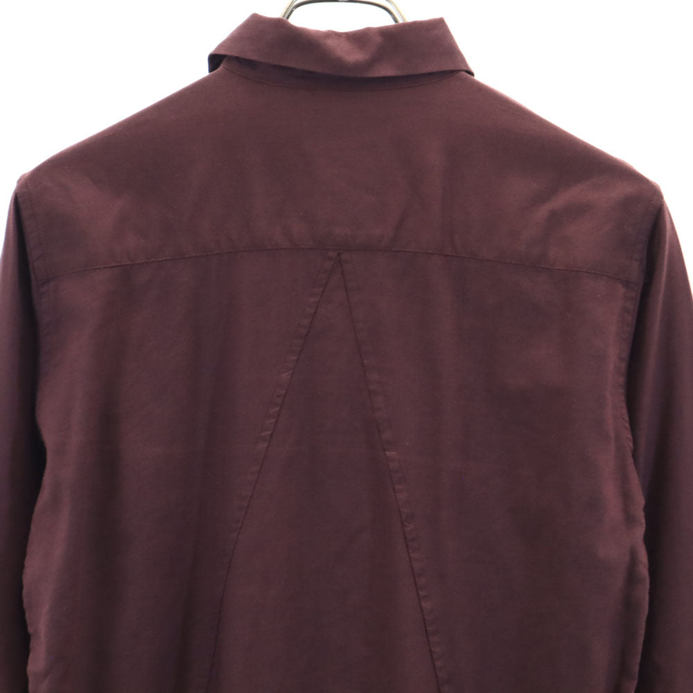 SHAREEF シャリーフ 日本製 長袖 シャツ 1 ボルドー系 メンズ