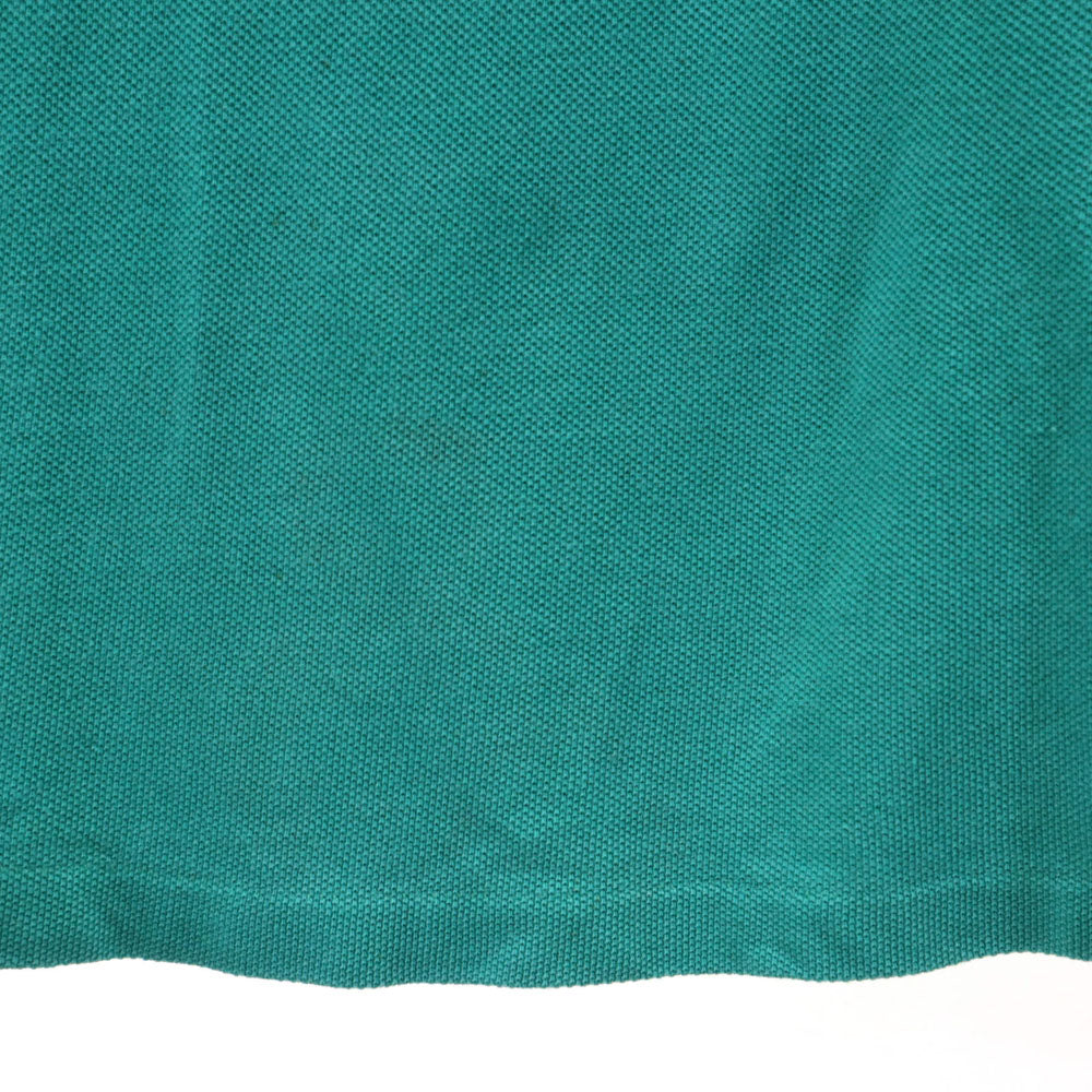 フレッドペリー 80s 90s オールド 半袖 ポロシャツ 42 エメラルドグリーン系 FRED PERRY 鹿の子 メンズ