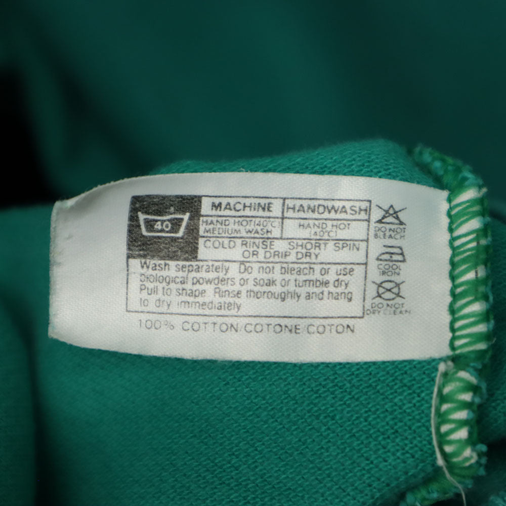 フレッドペリー 80s 90s オールド 半袖 ポロシャツ 42 エメラルドグリーン系 FRED PERRY 鹿の子 メンズ