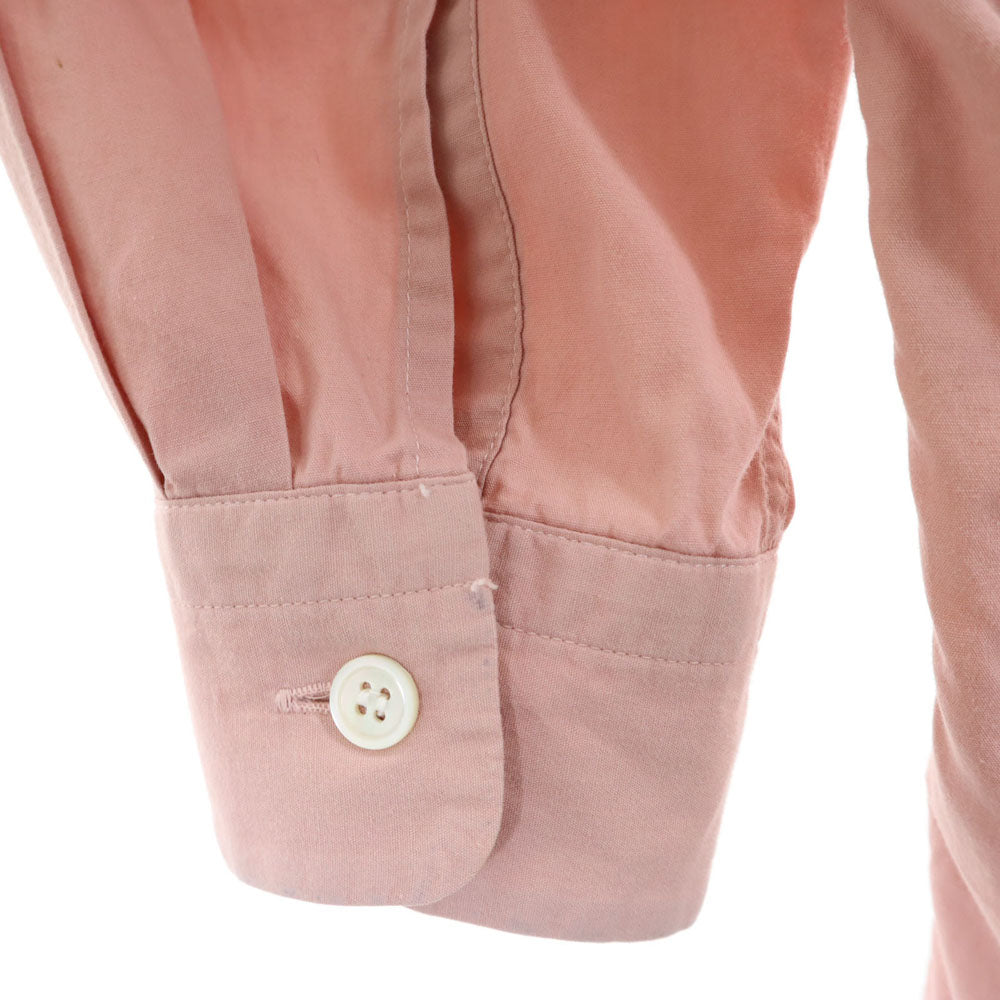 ISSEY MIYAKE イッセイミヤケ 日本製 長袖 バンドカラーシャツ 1 ピンク メンズ