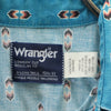 ラングラー 80s ヴィンテージ 長袖 カウボーイカット ボタンダウンシャツ 15 1/2 -33 青緑系 Wrangler REGULAR FIT メンズ