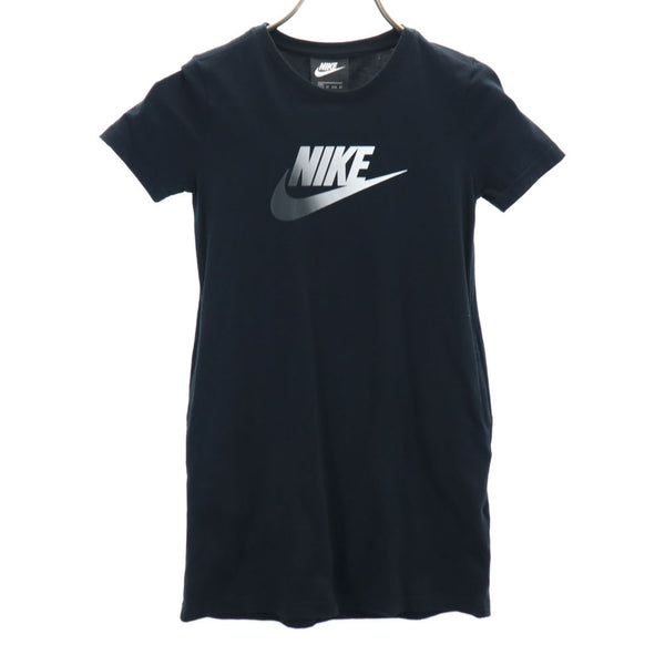 ナイキ 半袖 Tシャツ ワンピース XS ブラック NIKE キッズ