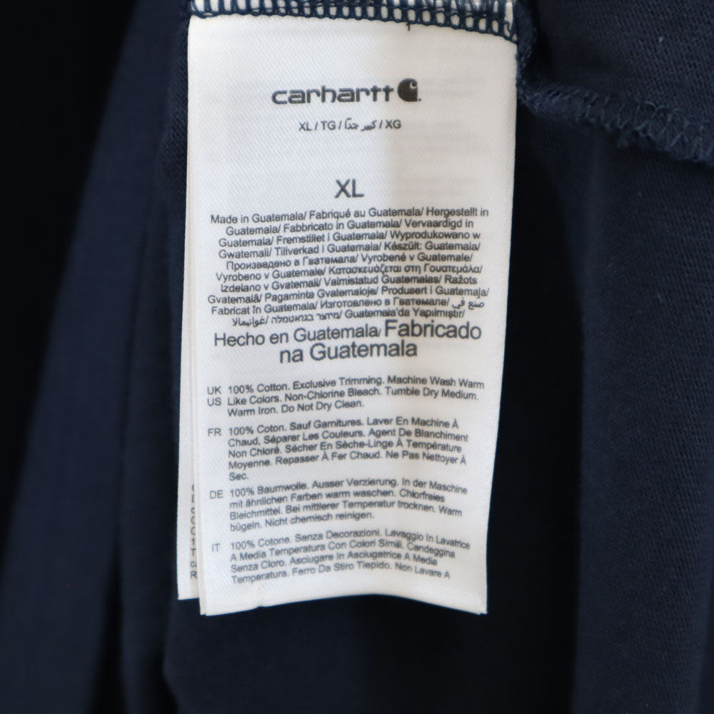 カーハート 半袖 Tシャツ XL ネイビー Carhartt メンズ