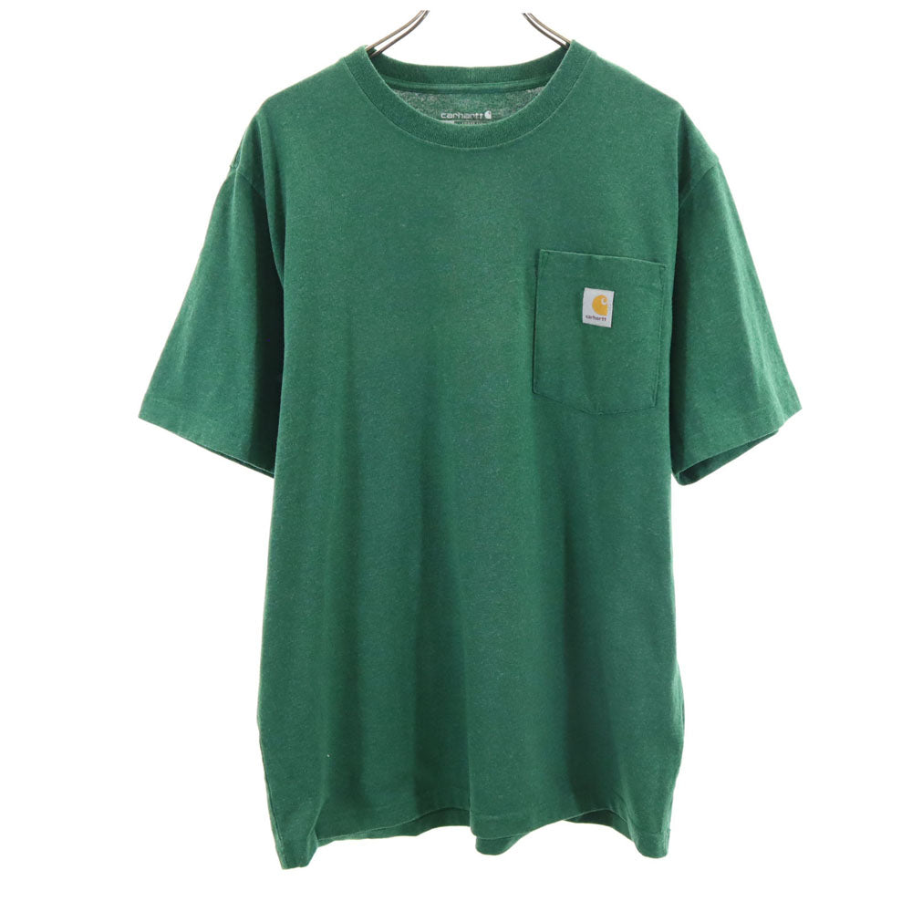 カーハート 半袖 ルーズフィット Tシャツ M グリーン Carhartt ポケT メンズ