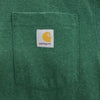 カーハート 半袖 ルーズフィット Tシャツ M グリーン Carhartt ポケT メンズ