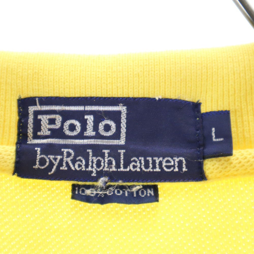 ポロバイラルフローレン 半袖 ポロシャツ L イエロー Polo by Ralph Lauren メンズ