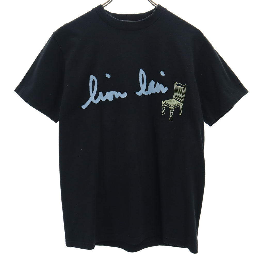 アールニューボールド フロッキープリント 半袖 Tシャツ M ブラック R.NEWBOLD メンズ