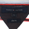 トミーヒルフィガー ボーダー柄 半袖 ポロシャツ L ホワイト TOMMY HILFIGER メンズ