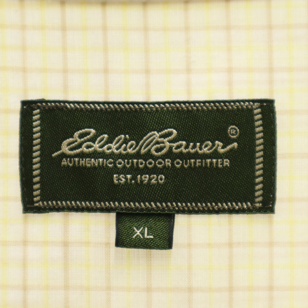 エディーバウアー アウトドア チェック柄 半袖 ボタンダウンシャツ XL ホワイト 他 Eddie Bauer メンズ