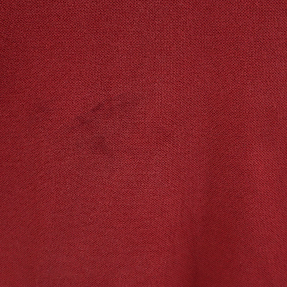 トミーヒルフィガー 90s オールド フラッグタグ 半袖 ポロシャツ M レッド系 TOMMY HILFIGER 鹿の子 メンズ