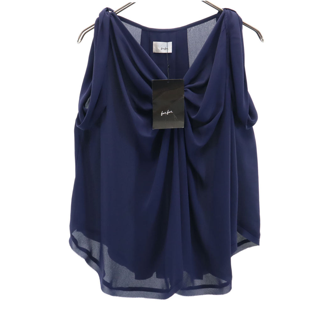 未使用 furfur ファーファー ノースリーブ プルオーバー ブラウス F ネイビー メンズ