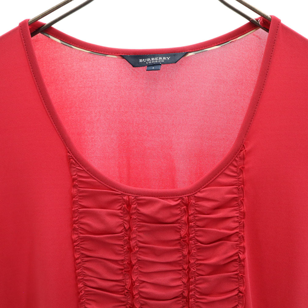 バーバリーロンドン 三陽商会 半袖 カットソー 1 レッド系 BURBERRY LONDON レディース
