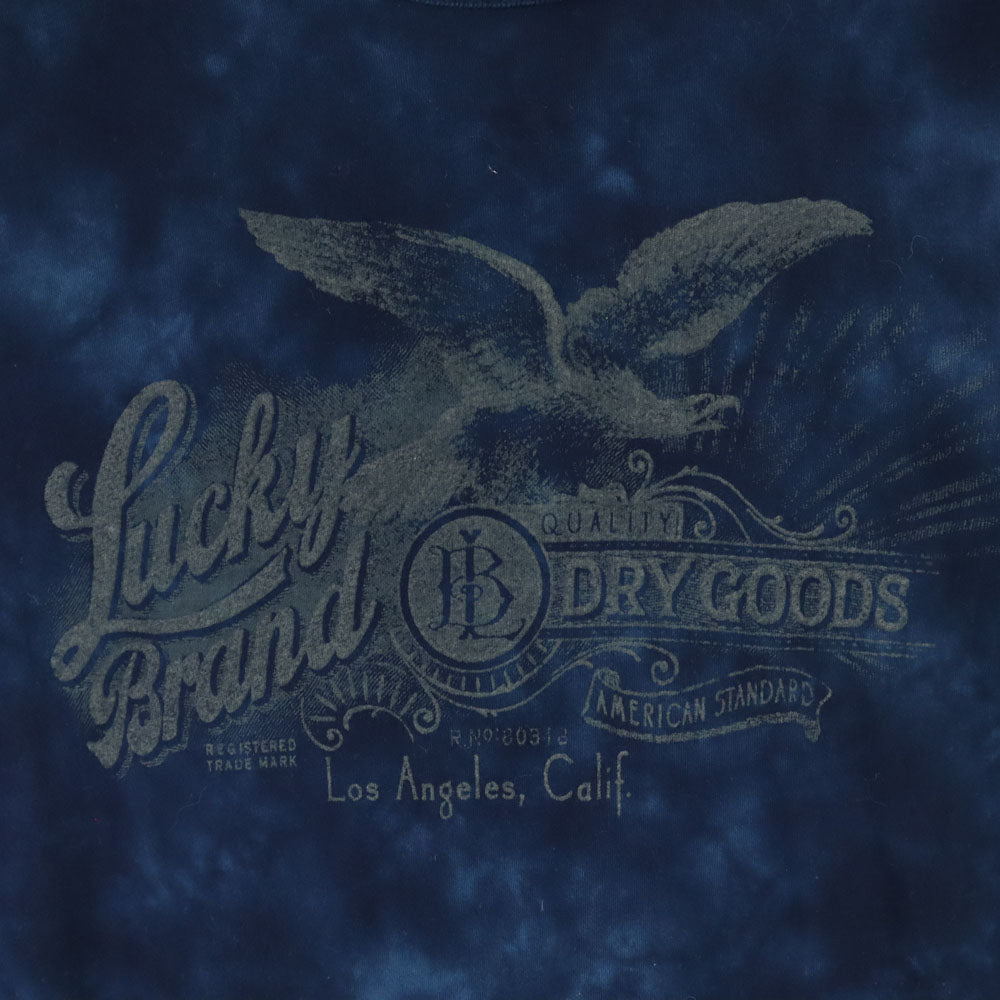 ラッキーブランド プリント 半袖 Tシャツ XL ネイビー系 LUCKY BRAND メンズ