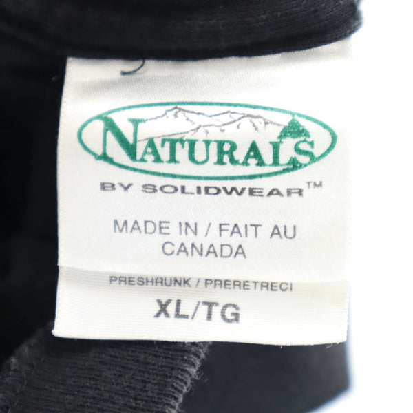 ナチュラルズ カナダ製 半袖 Tシャツ XL ブラック NATURALS メンズ