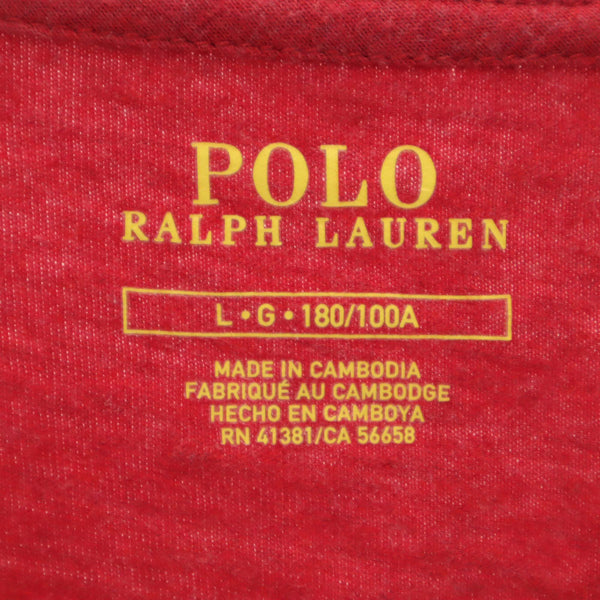 ポロラルフローレン 半袖 Tシャツ L 赤 POLO RALPH LAUREN メンズ