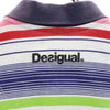 デシグアル ボーダー切替 半袖 ポロシャツ L 白系 Desigual メンズ