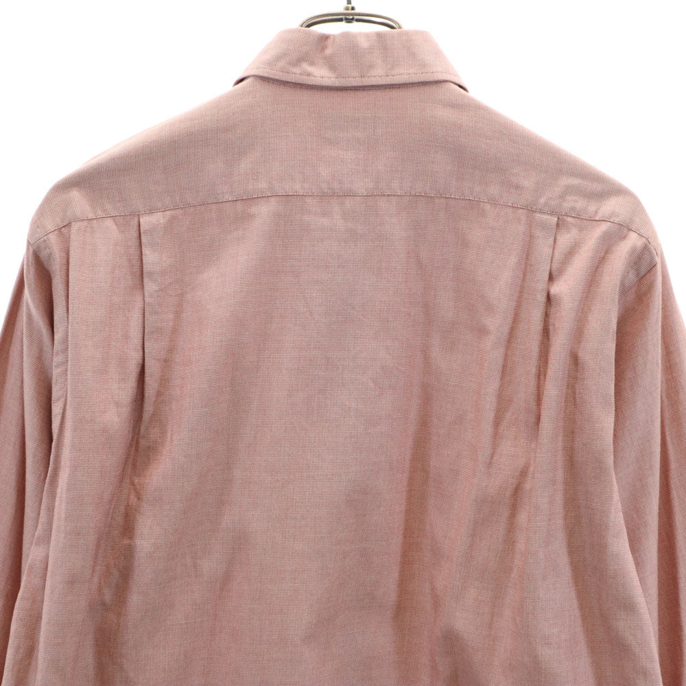 Burberrys バーバリーズ 90s 日本製 オールド 長袖 シャツ 39-80 ピンクブラウン系 メンズ