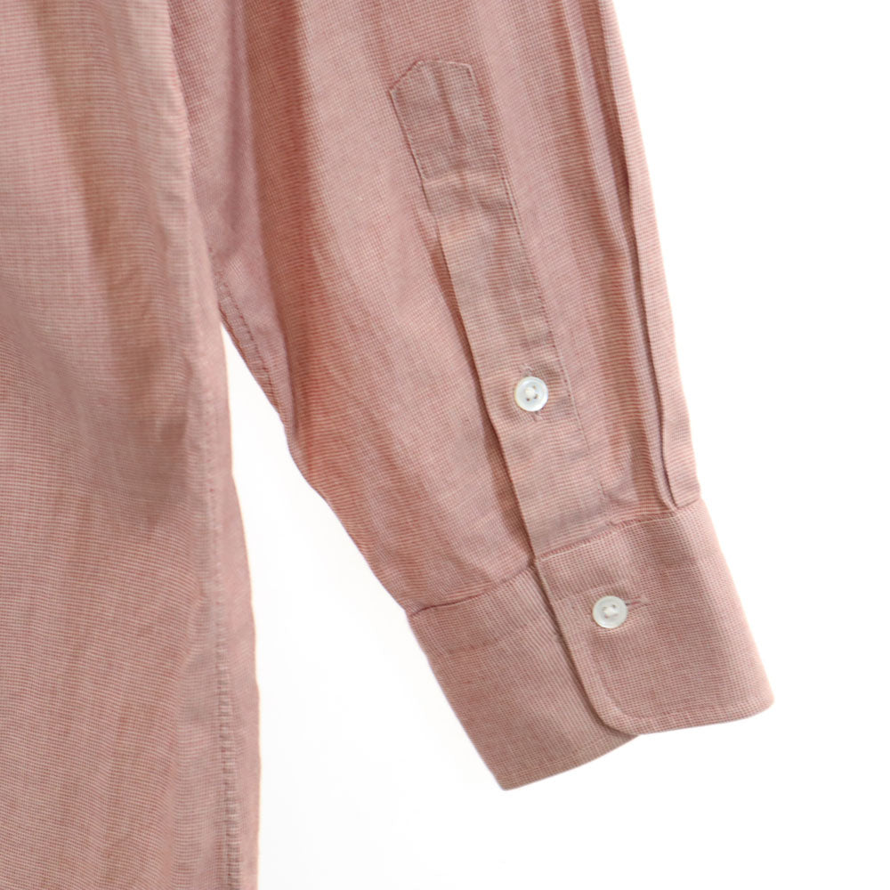 Burberrys バーバリーズ 90s 日本製 オールド 長袖 シャツ 39-80 ピンクブラウン系 メンズ