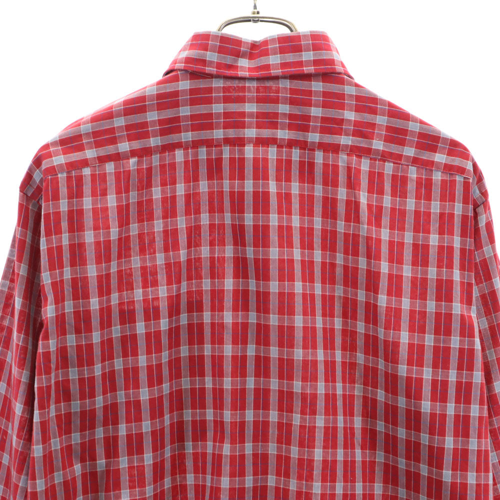 ARROW アロー 70s 80s ヴィンテージ チェック柄 長袖 ボタンダウンシャツ L レッド 他 SPORT メンズ