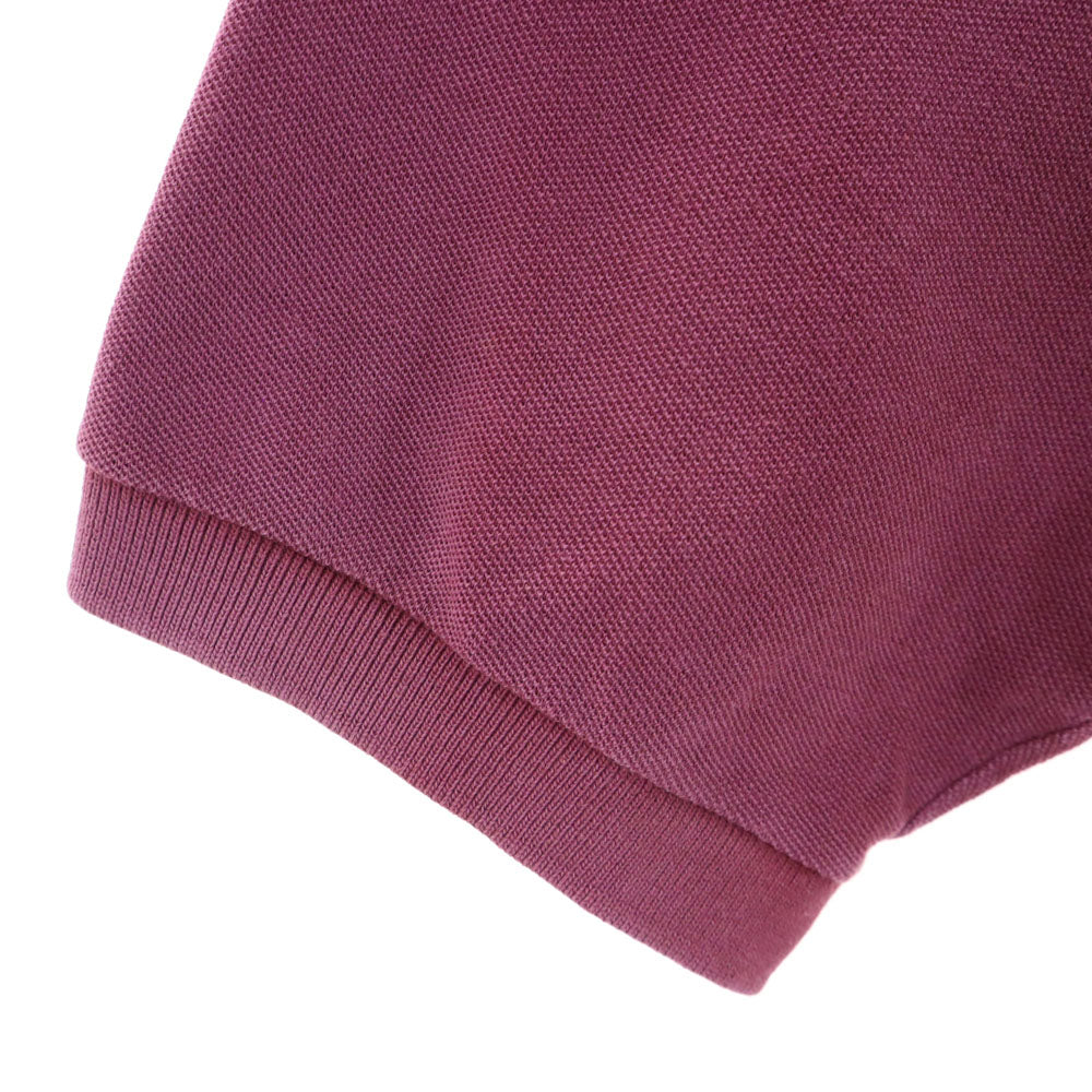 ポロバイラルフローレン 90s USA製 半袖 ポロシャツ M エンジ系 Polo by Ralph Lauren 鹿の子地 メンズ