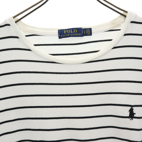 ポロラルフローレン ボーダー 半袖 Tシャツ L ホワイト系 POLO RALPH LAUREN メンズ