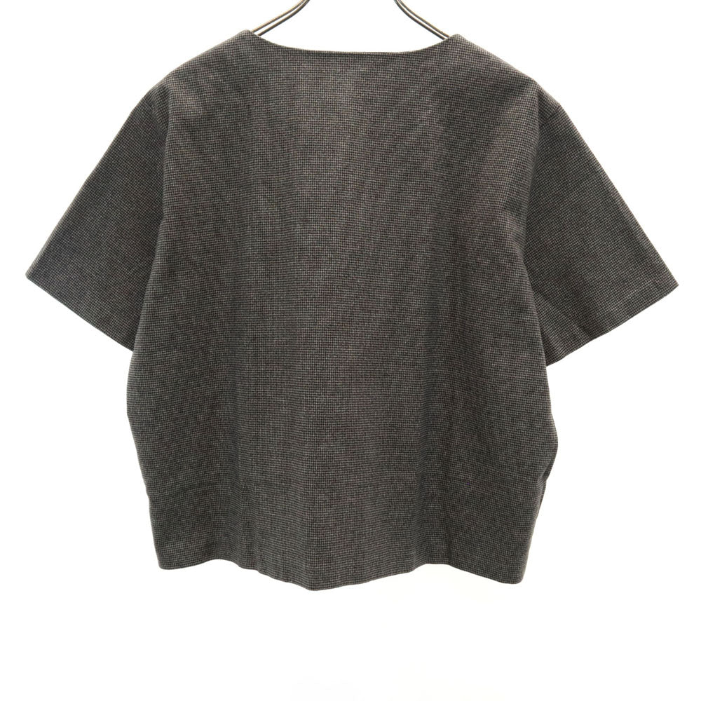 ミズイロインド 日本製 半袖 Tシャツ ブラウン mizuiro ind レディース