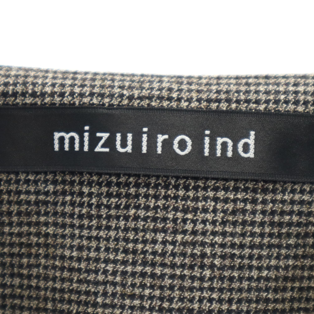 ミズイロインド 日本製 半袖 Tシャツ ブラウン mizuiro ind レディース