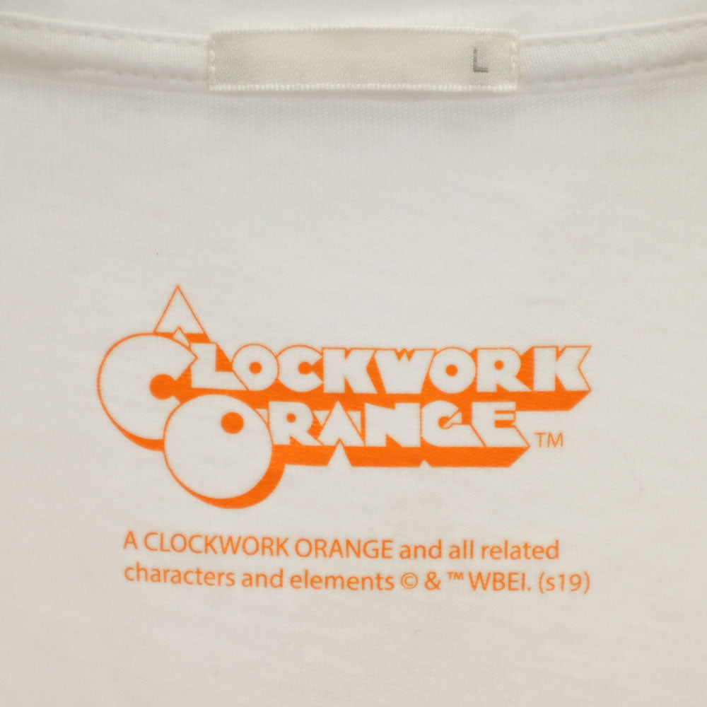 ジーユー 時計じかけのオレンジ 半袖 Tシャツ L ホワイト GU CLOCKWORK ORANGE メンズ