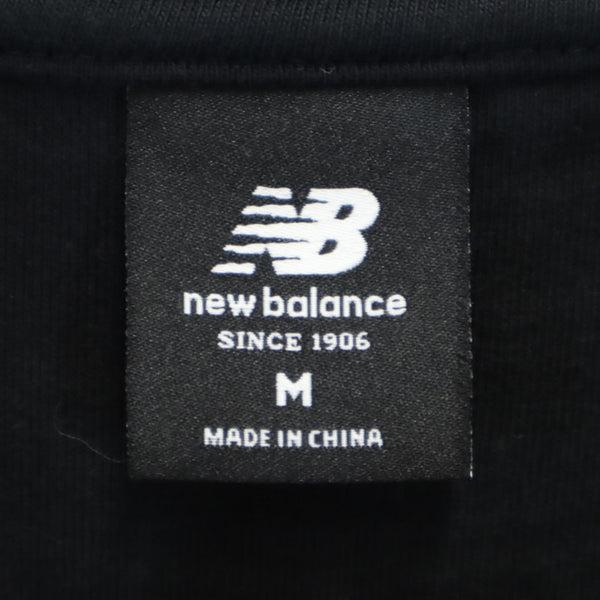 ニューバランス バックプリント 半袖 Tシャツ M ブラック NEW BALANCE メンズ