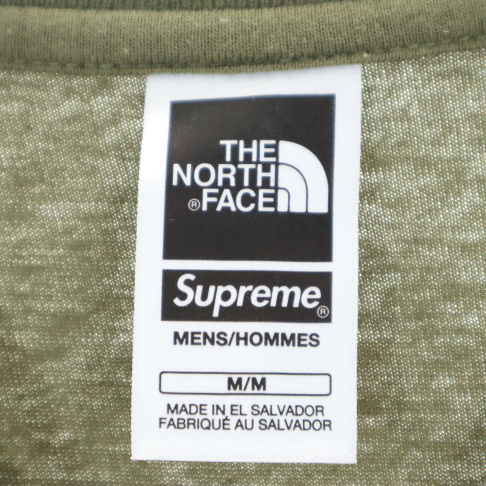 ノースフェイス シュプリーム コラボ NT023091 半袖 プリンティド ポケット Tシャツ M カーキ THE NORTH FACE ｘ Supreme Printed Pocket Tee メンズ