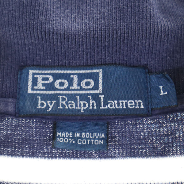 ポロバイラルフローレン ボーダー柄 半袖 ポロシャツ L ネイビー 他 Polo by Ralph Lauren メンズ