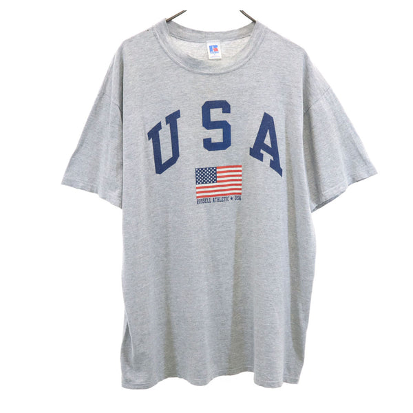 ラッセルアスレチック 90s USA製 オールド 半袖 Tシャツ XL グレー RUSSELL ATHLETIC メンズ