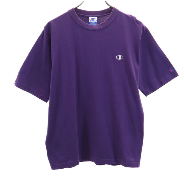 チャンピオン 半袖 Tシャツ L パープル Champion メンズ